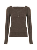 Taooba Kylar Brown Hooded Sweater