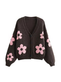 Taooba Azayla Floral Knit Cardigan