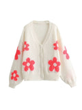 Taooba Azayla Floral Knit Cardigan