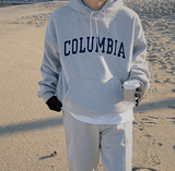 Taooba-6236 COLUMBIA LETTERED PULLOVER HOODIE