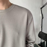 Taooba-5508 SOLID ROUND NECK LONG SLEEVE