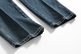 Taooba- 6233 BLUE SLIM STRAIGHT DENIM JEANS