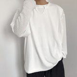 Taooba-4259 U-NECK WAFFLE LONGSLEEVE