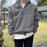 Taooba No. 3348 HALF ZIP-UP FLEECE HOODIE