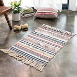 Taooba Boho Cotton Rug Modern Nordic Geometric Area Carpet Home Tapetes Living Room Decoration Floor Mat Door Mats Rugs Hotel Decor