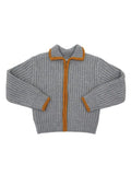 Taooba Heaven Zipper Knitted Striped Cardigan