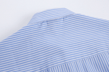 Taooba-2156 OVERSIZE STRIPED COLLAR SHIRT