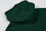 Taooba-3079 GREEN LETTERED HOODIE