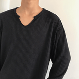 Taooba-4259 U-NECK WAFFLE LONGSLEEVE