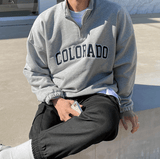 Taooba-4100 HALF ZIP-UP COLORADO TURTLENECK SWEATER