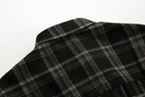 Taooba-1467 BLACK PLAID SHIRT