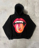 Taooba American Hoodie Y2K Clothes Mens Womens Harajuku Gothic Lips Graphic Print Oversized Hoodie Sweatshirt Pullover Jacket