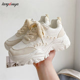 Taooba Christmas Gift outfit   Thick soled height increasing shoes women sport shoes women chunky platform sneakers women harajuku sneakers