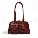 Taooba Christmas Gift outfit -The Galactic Satchel Bow Leather Shoulder Bag