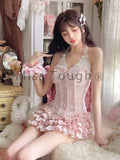 Taooba  party look inspos Y2k Lace Kawaii Tops+cake Skirt Set Women Bow Casual New Sweet 2 Piece Set Female France Korean Fashion Fairy Mini Skirt Suit