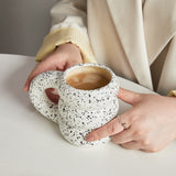 Taooba Creative Water Cup Ceramic Mug Nordic Coffee Cups with Big Handrip Colored Ceramics Big Juice Mugs