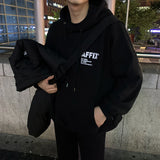 Taooba  No. 5047 BLACK LETTER HOODIE