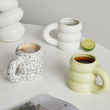 Taooba Creative Water Cup Ceramic Mug Nordic Coffee Cups with Big Handrip Colored Ceramics Big Juice Mugs