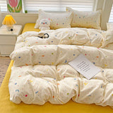 Taooba Christmas Gift Summer Bedding Set 2024 Ins Twin Queen Duvet Cover Flat Sheet Pillowcase No Filler Girl Boys Hotel Home Bed Linens