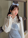 Taooba  party look inspos Lace Japanese Sweet Lolita Dress Women Bow Pink Kawaii Party Mini Dresses Female Blue Princess Korean Fashion Dresse Winter 2024