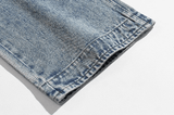 Taooba- 11178 LIGHT BLUE DENIM STRAIGHT JEANS