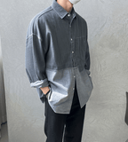 Taooba- 4200 DENIM TWO TONE COLLAR SHIRT