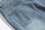 Taooba- 11179 BLUE DENIM STRAIGHT JEANS