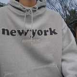 Taooba  No. 5567 LETTERED NEW YORK PULLOVER HOODIE