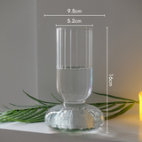 Taooba Nordic Minimalist Creative Glass Vase Transparent Waterproof Flower Container Living Room Ornaments Home Decor