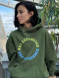 Taooba Amery Letter Print Hoodie