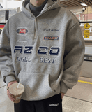 Taooba  No. 6260 EMBROIDERED HALF-ZIP UP HOODIE