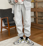 Taooba  No. 4091 GRAY ZIP-UP HOODIE & SWEATPANTS (TOP & BOTTOM)