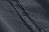 Taooba-5414 BUTTON-UP COLLAR DENIM SHIRT