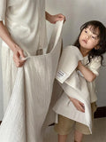 Taooba-Solid Colour Gauze Cotton Towel Soft Absorbent Kids Face Towel Plain Bathroom Bath Towels