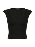 Taooba Aira V-Neck Basic Top