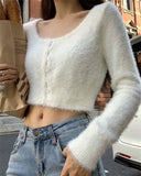 Taooba Aviona Knit Crop Sweater