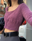 Taooba Aviona Knit Crop Sweater