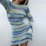 Taooba Azure Backless Knit Dress