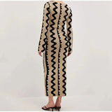 Taooba Carmel Knit Maxi Dress