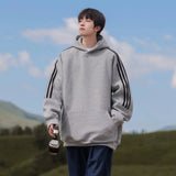 Taooba Hoodie with Striped Sleeves