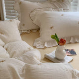 Taooba Coquette Bow Embroidery Bedding Set