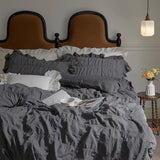 Taooba Dark Academia Royal Bedding Set - Dark Grey