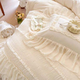 Taooba Fairy Chiffon Ruffled Bedding Set