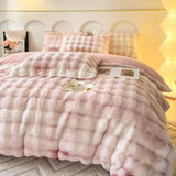 Taooba Fluffy Faux Fur Bedding Set