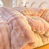 Taooba Fluffy Faux Fur Bedding Set