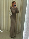 Taooba Fraida Knitt Maxi Dress