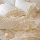 Taooba French Princess Lace Ruffled Bedding Set