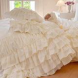 Taooba French Princess Lace Ruffled Bedding Set