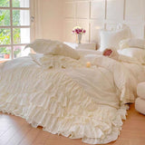 Taooba French Princess Lace Ruffled Bedding Set