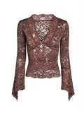 Taooba Kristel Long Sleeve Lace Top